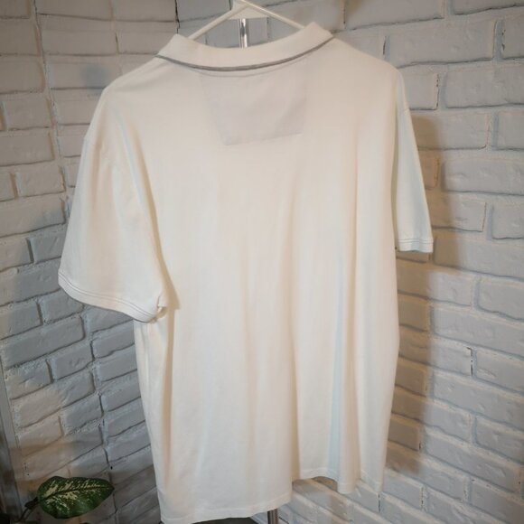 Calvin Klein Liquid Touch Men's Size Large Short Sleeve White Polo - Picture 2 of 11